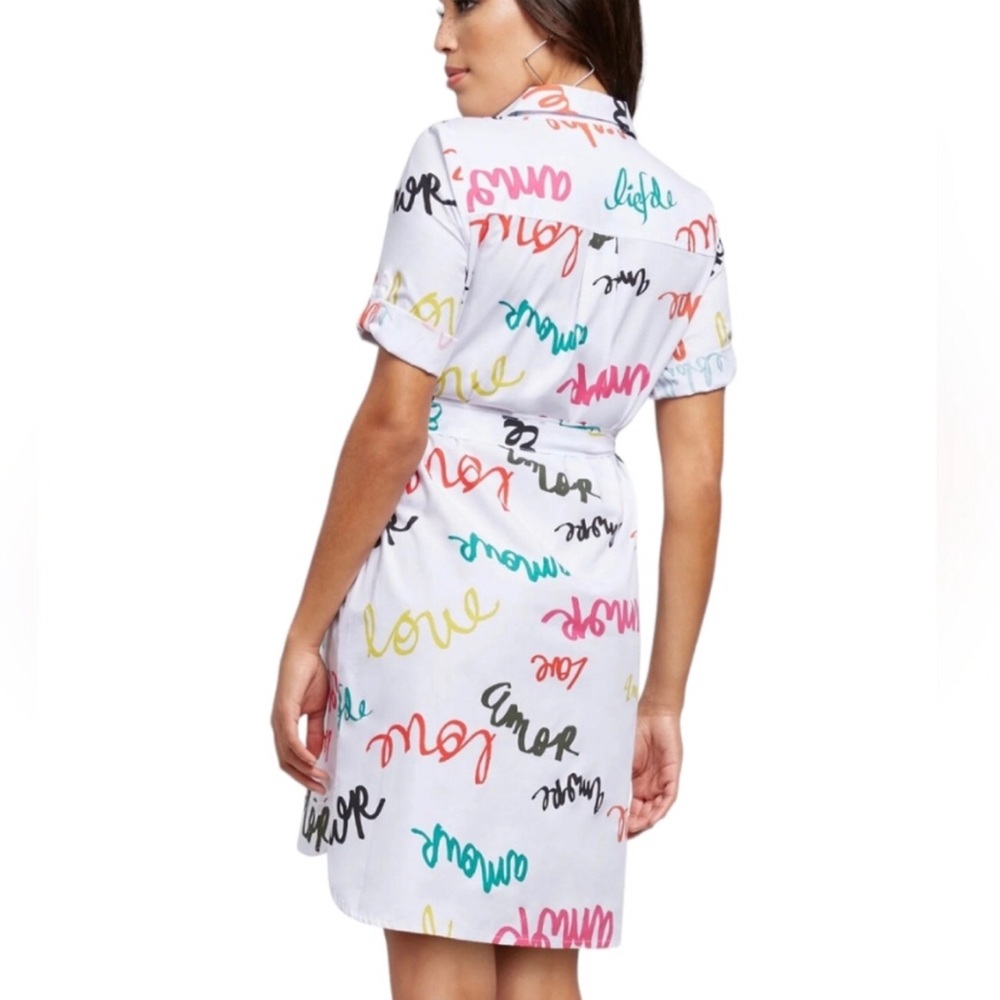 NWT NY&Co Love Belted Shirt Dress